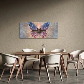 Obraz - Steampunk motýľ (120x50 cm)