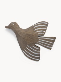 Detský ručne vyrobený drevený nástenný háčik Lola Bird