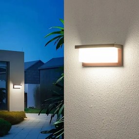 Brilagi - LED vonkajšie nástenné svietidlo BRICKY LED/12W/230V hnedá IP54