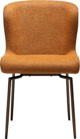 Hnedá čalúnená jedálenská stolička Glam – DAN-FORM Denmark