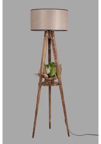 Stojacia lampa TRIPOD 1xE27/60W/230V béžová/hnedá