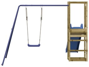 Vonkajšia súprava na hranie impregnovaná borovica