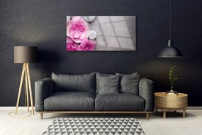 Obraz plexi Kvety kamene zen kúpele 100x50 cm