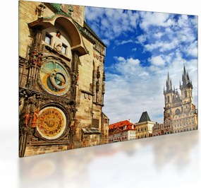 Sklenený obraz - Pražský orloj (70x50 cm)
