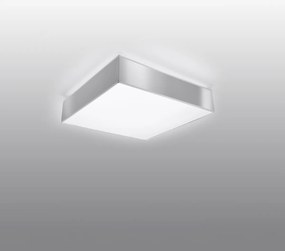 Stropné svietidlo Horus, 1x sivé plastové tienidlo, (biely plast), (25 cm)