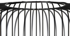 Dizajnová stojaca lampa čierna so zlatom - Mayelle