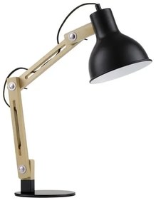Drevená stolová lampa Grou 41.3 čierne