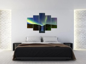 Obraz - Polárna žiara na Islande (150x105 cm)