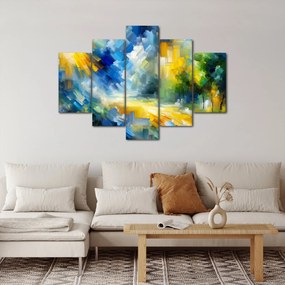 Obraz - Abstraktný slnečný deň (150x105 cm)
