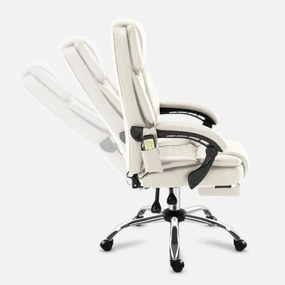 Masážne kancelárske kreslo Boss 6.0 béžové