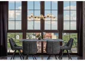 Globo 56135-9H - LED Luster na lanku RIHA 9xG9/3W/230V mosadz