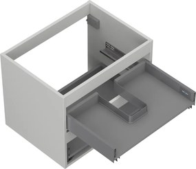 Mexen Box-A, závesná skrinka 60 cm, 2 zásuvky, matná sivá, 91AX0-0600-470-2-62
