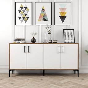 Konzolasztal Kiev 160 - Walnut, White