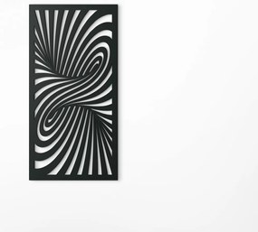 drevko Drevený obraz v abstraktnom štýle Kolotoč Rozmer obrazu: 44,5 x 22 cm, Farba dekorácie: Čierna