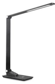 Geti LED Stmievateľná stolná lampa s USB LED/7W/230V 3000K/4000K/5500K čierna TI0162