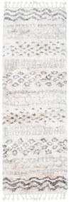 Kusový koberec shaggy Alsea krémový atyp 70x300cm