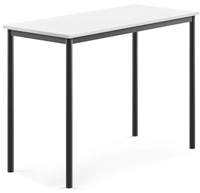 Stôl BORÅS, 1200x600x900 mm, laminát - biela, antracit