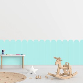 60x100cm Oblúk - Tyrkysová farba - textilná nálepka na stenu Farba: Bledá, Veľkosť: 80 cm