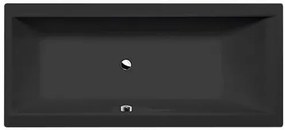 Polysan CLEO obdĺžniková vaňa 180x80 cm akrylát čierna 95611BM