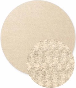 Koberec Elle Decoration Puristic Knots svetlobéžový kruh