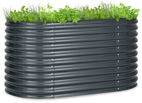 Blumfeldt High Grow, vyvýšený záhon, 160 x 80 x 80 cm, vlnovitý plech, jednoduchá montáž