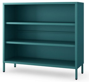 Nízky policový regál LUCA, 1000 x 900 x 350 mm, Modern: morská farba