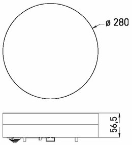 LED Kúpeľňové stropné svietidlo LED/24W/230V 3000/4000/6000K pr. 28 cm IP44