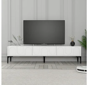 TV stolík/skrinka Bipemu 3 (biela + čierna). Akcia -20%. Vlastná spoľahlivá doprava až k Vám domov. 1095679