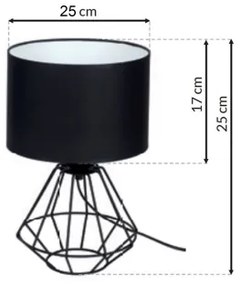 Stolná lampa COLIN 1xE27/60W/230V