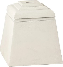 Biely betónový stojan na slnečník Parra - 28*28*30 cm