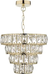 Där Lighting CER0135 - Luster na reťazi CERYS 1xE27/60W/230V zlatý