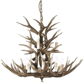 Ideal Lux - Luster na reťazi CHALET 12xE14/40W/230V parožie