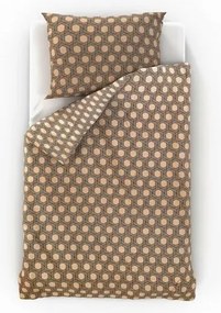 Kvalitex Saténové obliečky Luxury Collection Carero béžová, 140 x 220 cm, 70 x 90 cm