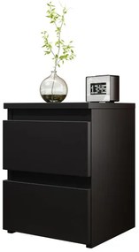 Nočný stolík MALWA 40x40 cm matná čierna