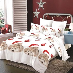 Francúzske obliečky Homa NOLLAIG CHRISTMAS PETS 6-dielna sada 200x220 cm