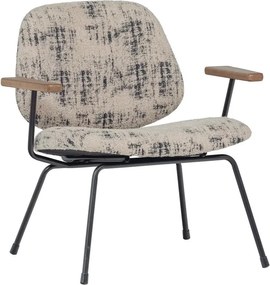 Béžové ženilkové kreslo Aure – WOOOD