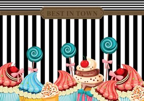 Fototapeta - Cupcake (152,5x104 cm)