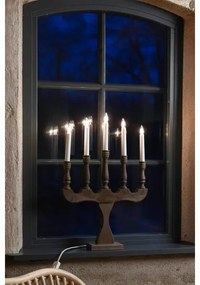 Markslöjd 706280 - Vianočný svietnik SVANEHOLM 5xE10/3W/230V borovica/hnedá