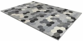 Koberec HEOS 78537 sivý / krém HEXAGON