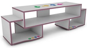 TV stolík Matrix 140 biela/fialový