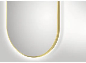 LED zrkadlo do kúpeľne DSK Bronze Oval 60 x 100 cm IP 24