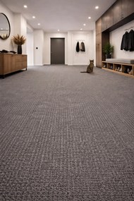 Vopi, Čistiaca zóna Rio hnedý - neúčtujeme odrezky z role, na mieru, šíře 2m,na mieru, neúčtujeme odrezky, hnedá, guma (gél - protišmykový), chodba / predsieň