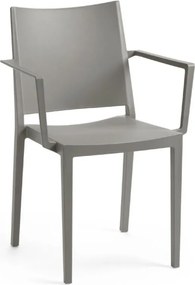 Kreslo MOSK ARMCHAIR, 82 x 57 x 56 cm, sivá farba