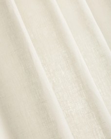 Zaves s riasením WAVE farba produktu biela látka polopriehľadný, zapletaná, ľanová