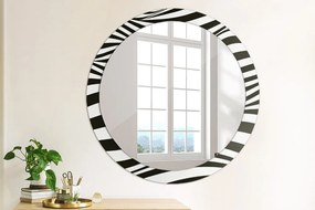Okrúhle ozdobné zrkadlo Abstraktná vlna fi 90 cm