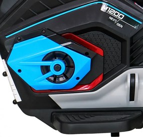 Ramiz Budúca batériová motorka pre deti Modrá + Audio panel + Pomalý štart + EVA kolesá