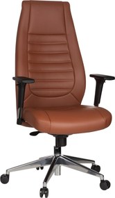 XXXLutz OTOČNÁ STOLIČKA, vzhľad kože, hnedá MID.YOU - Online Only kancelárie - 001918066602
