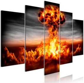 Artgeist Obraz - Explosion (5 Parts) Wide Veľkosť: 100x50, Verzia: Na talianskom plátne