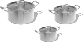 Elmich Sada nerezových hrncov s keramickým povrchom Tria Ceramic 3 ks