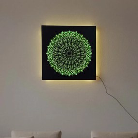 LED drevený obraz Mandala – svetelný obraz | SENTOP LED0251